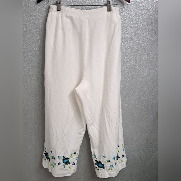 Plus Size Linen Blend With Embroidery  Size 22W - Picture 6 of 12